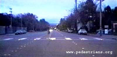 Photo - Experimental crosswalk lights, Santa Rosa, California