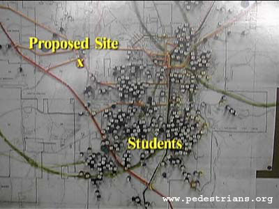 The remote location proposed for a new school sparked controversy in