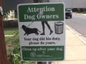 Pooper scooper sign.