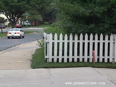 Fence in right of way