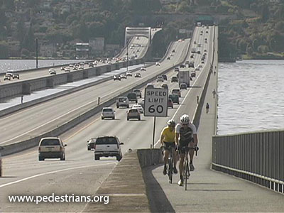 Interstate 90 bridge path