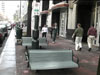 Photo - benches placed in the setback zone.